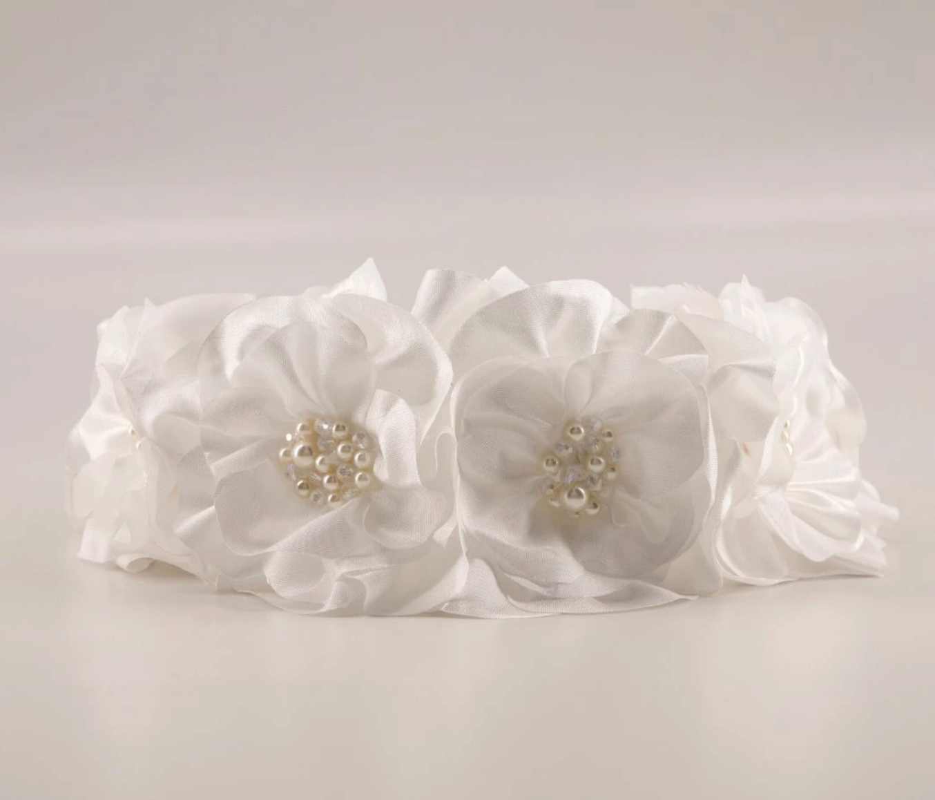 True Flower Headband in White or Champagne